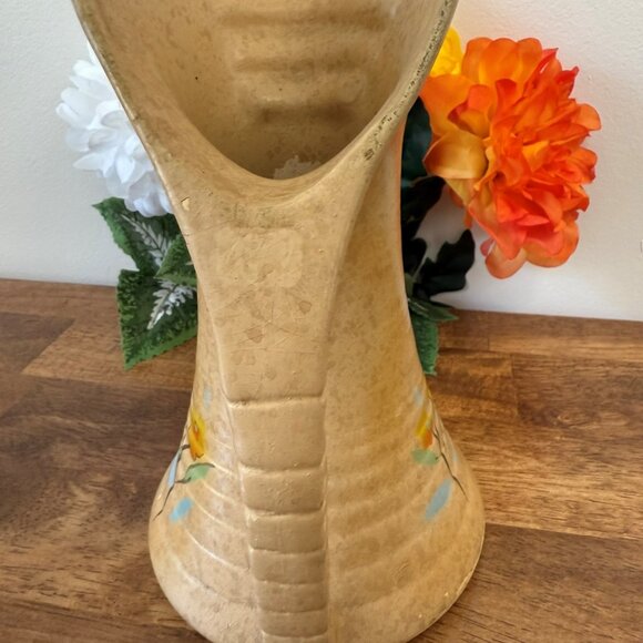 Chelsea England Art Deco Floral Pitcher Hand Painted Ceramic Vase English Potter - Picture 8 of 9